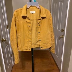 yellow suede jacket